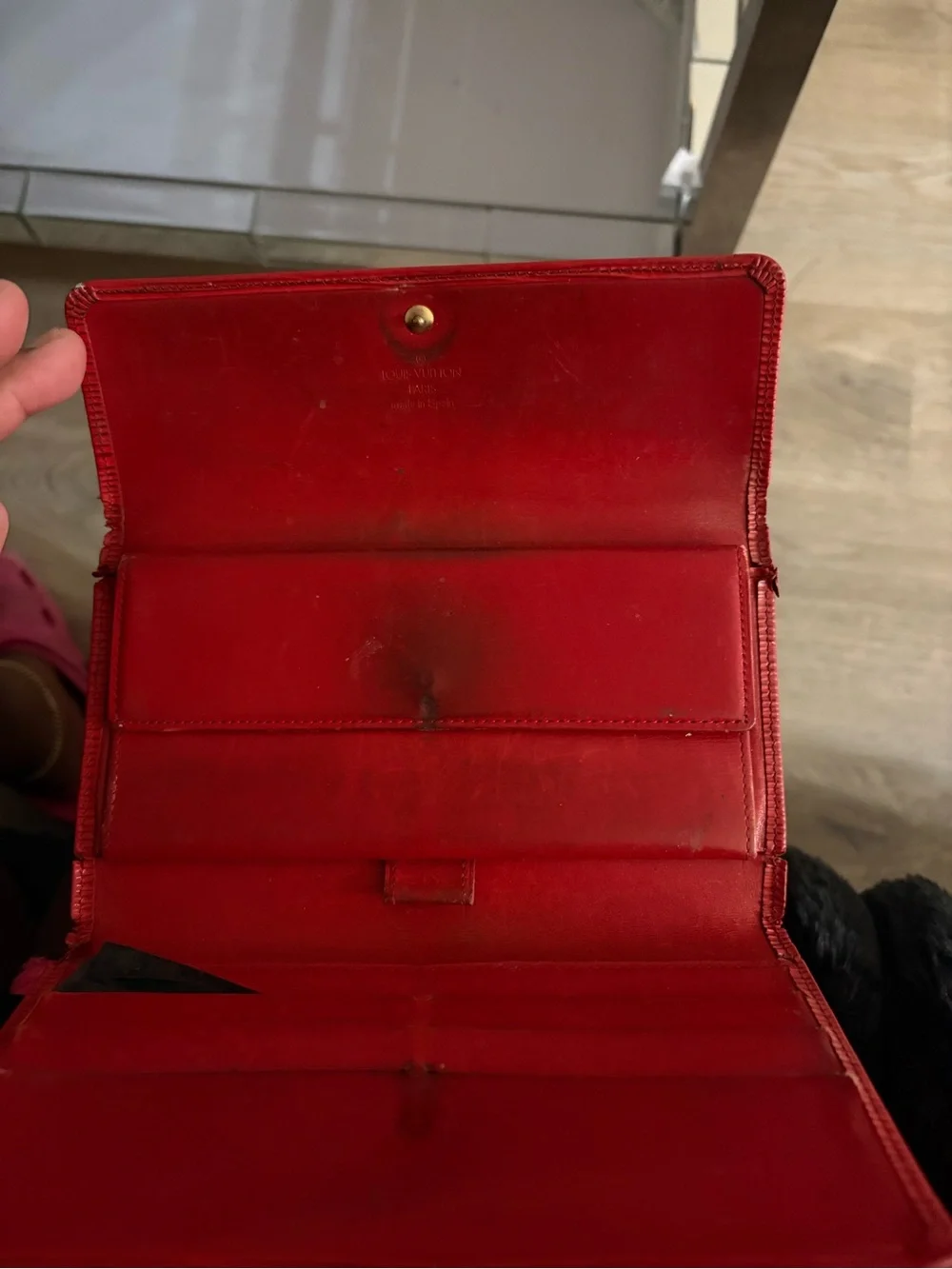 Red Leather Women's Wallet - Unbranded